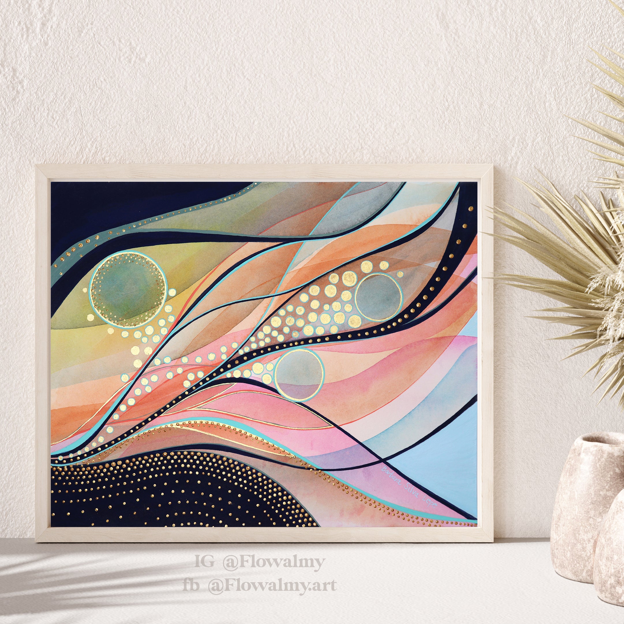 Energy Birth of Light Vibrational Frequencies | Original Painting