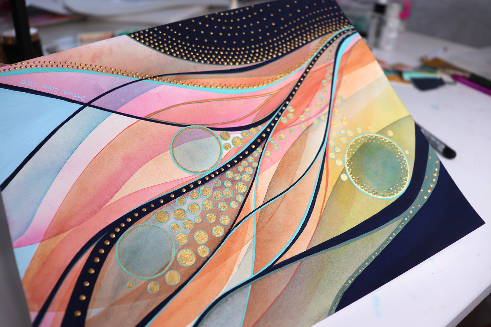 Energy Birth of Light Vibrational Frequencies | Original Painting