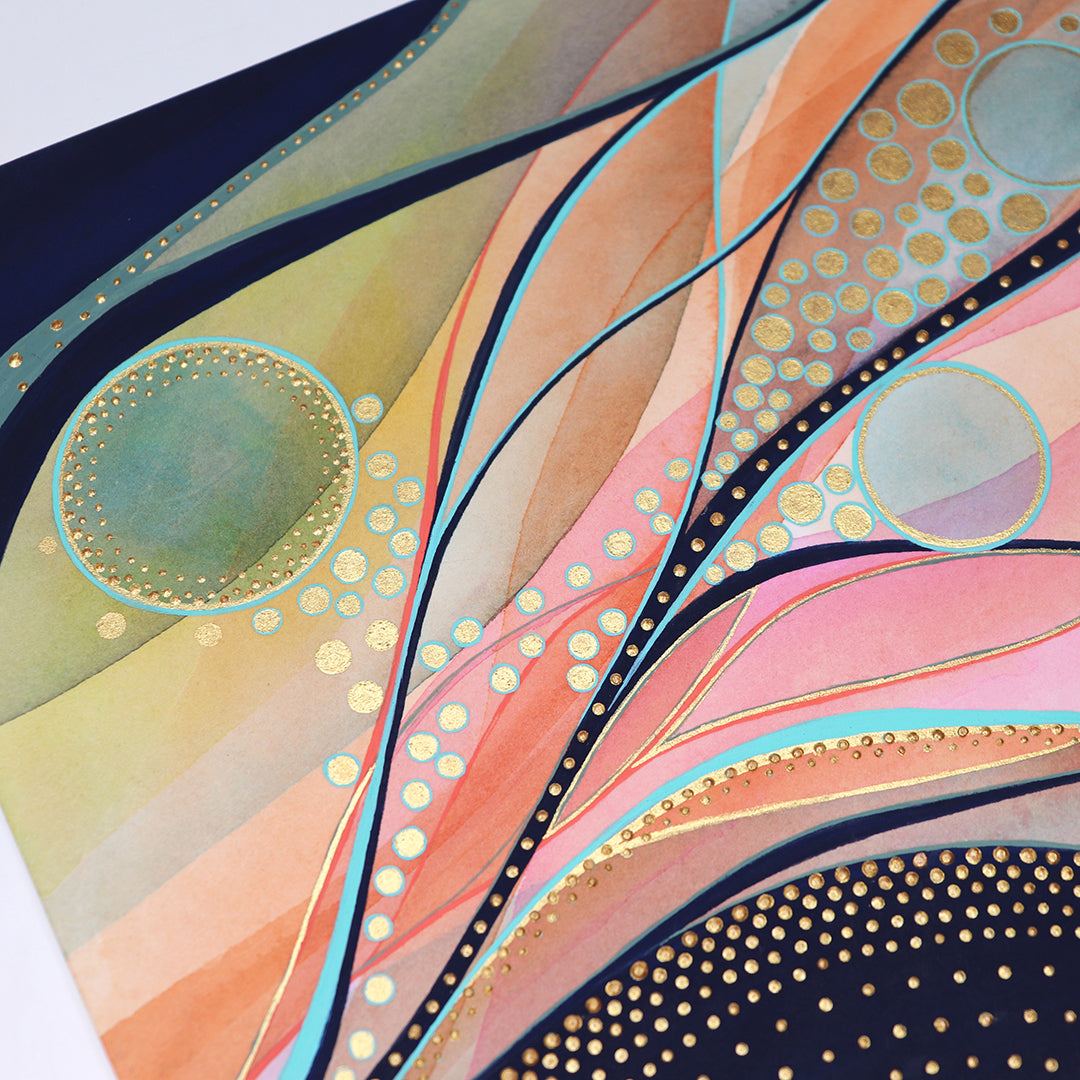 Energy Birth of Light Vibrational Frequencies | Original Painting